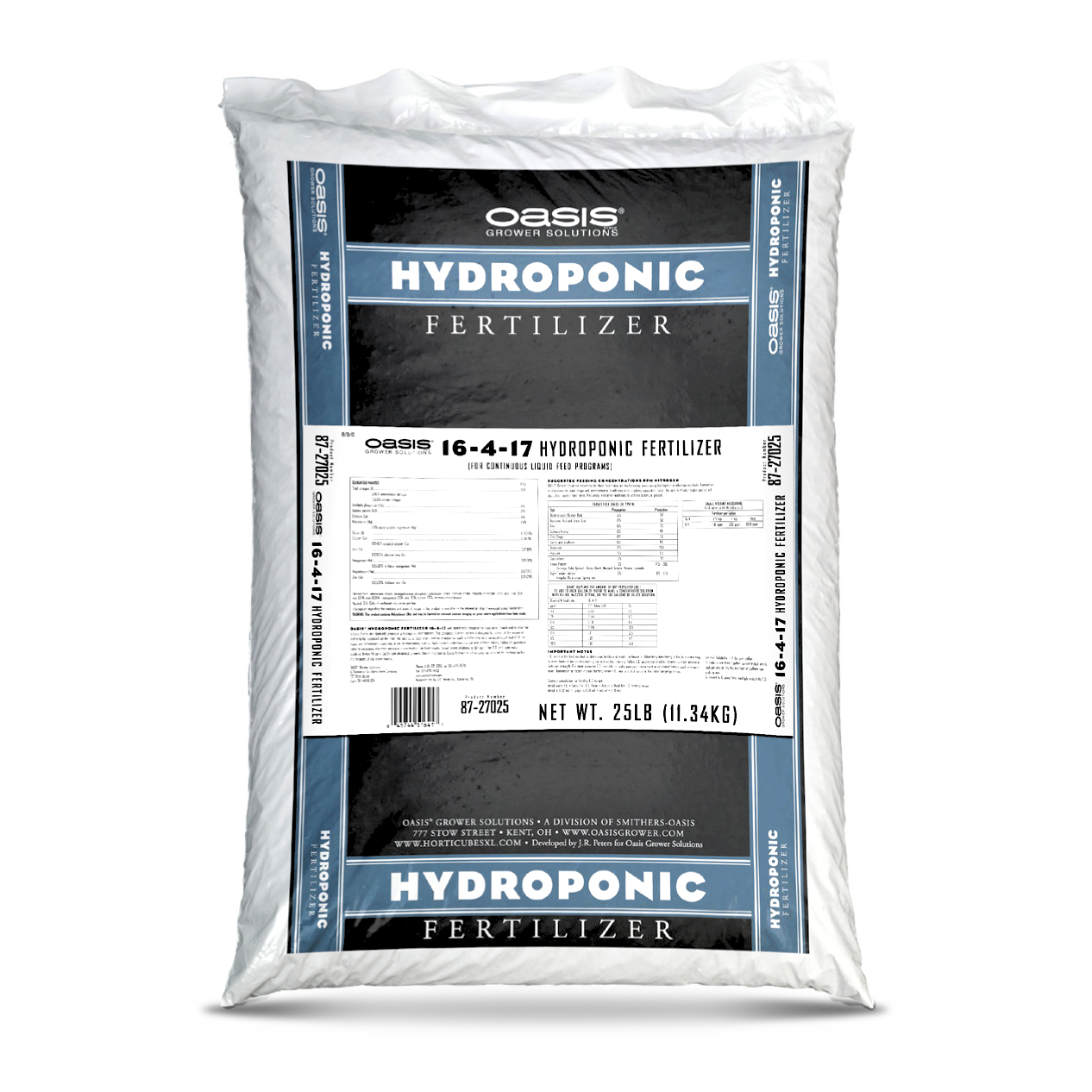 OASIS® HYDROPONIC FERTILIZER 25lb BAG
